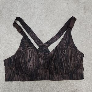 CALIA by Carrie Underwood Black/Brown Cross-Back Bra